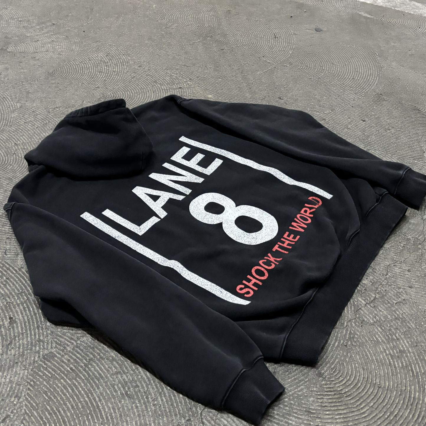 Lane 8 - Hoodie - Black