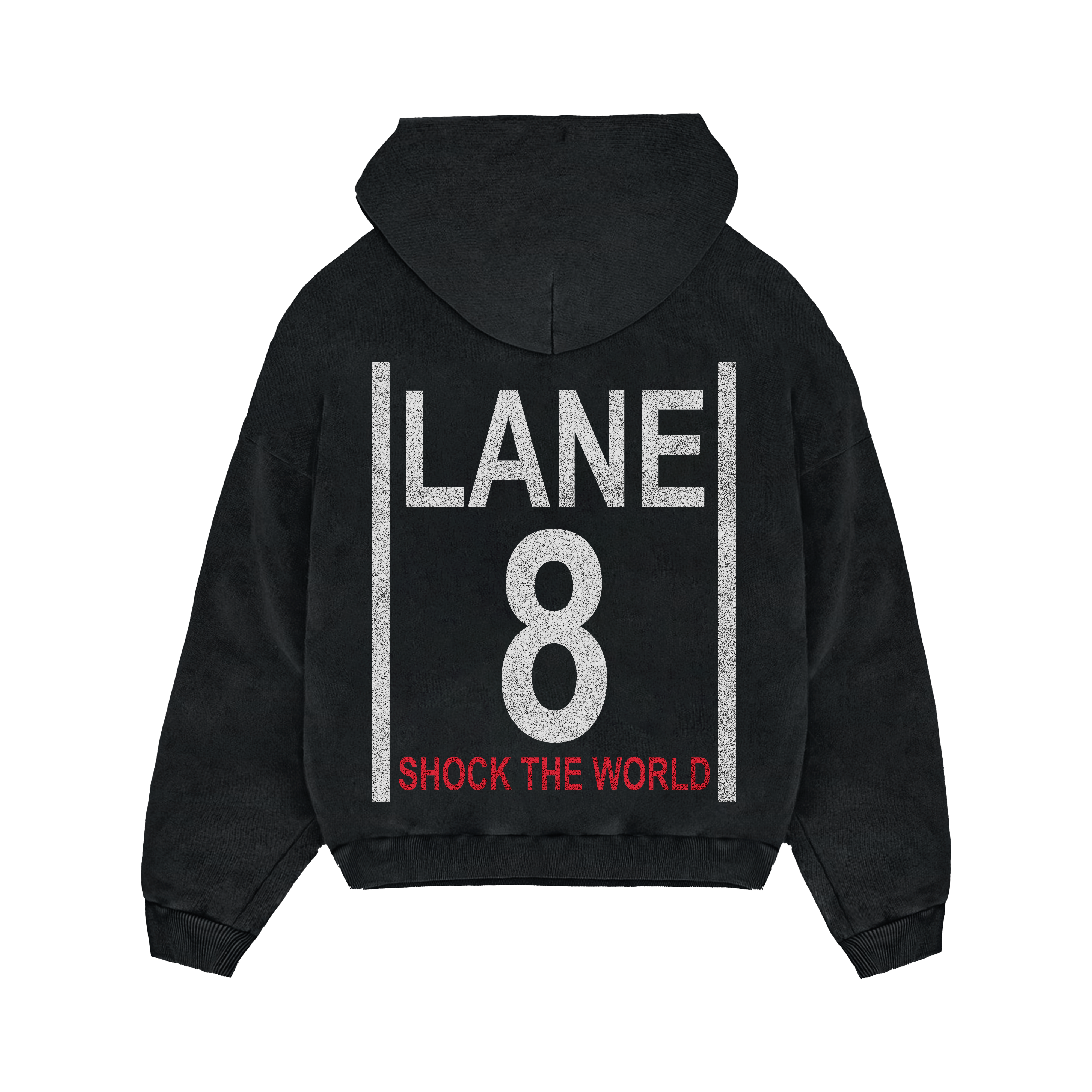 Lane 8 - Hoodie - Black – WHEN THEY SLEEP
