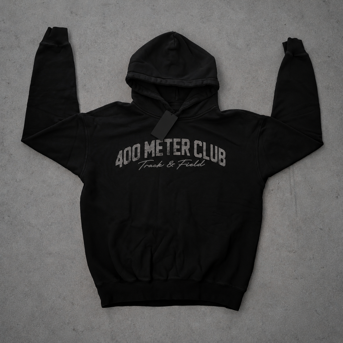 400 Meter Club - Hoodie - Black