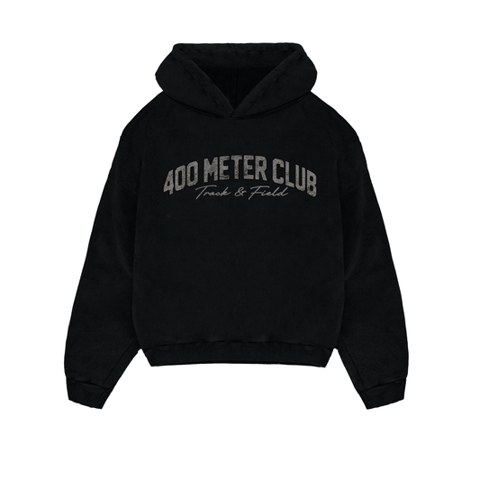 400 Meter Club - Hoodie - Black
