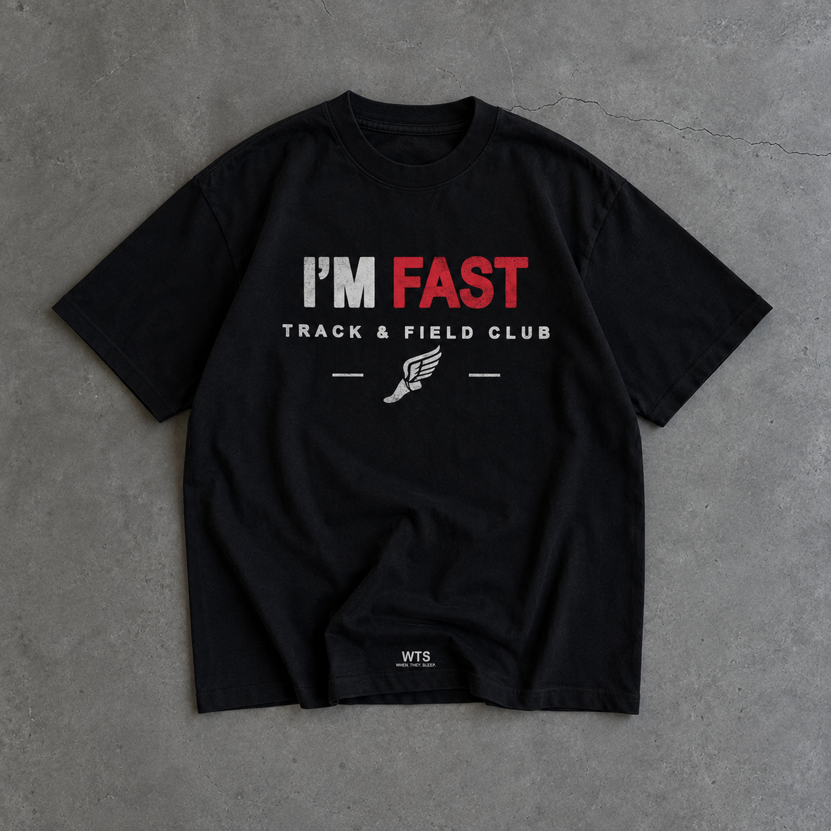 I'M FAST - Shirt - Black