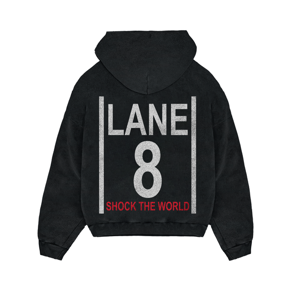 Lane 8 - Hoodie - Black – WHEN THEY SLEEP